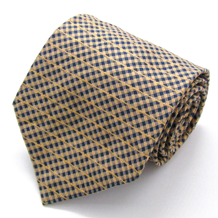 ジェームスクラブ ブランド ネクタイ チェック柄 ボーダー柄 格子柄 シルク 日本製 PO メンズ オレンジ..