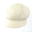 ピエールカルダン キャスケット 帽子 ブランド レディース M(57.5)サイズ ベージュ Pierre Cardin 【中古】