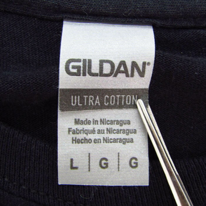 ギルダン スウェット トレーナー 長袖 ヤバイtシャツ屋さん ライブグッズ コットン トップス 黒 メンズ Lサイズ ブラック GILDAN 【中古】