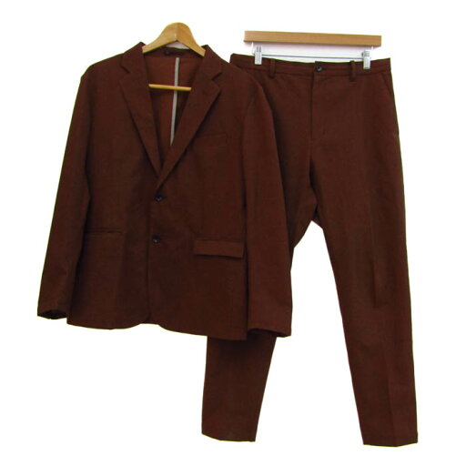 タケオキクチ スーツ セットアップ 上下セット ジャケット パンツ メンズ Lサイズ ブラウン TAKEO KIKUCHI 【中古】 タケオキクチ スーツ セットアップ 上下セット ジャケット パンツ メンズ Lサイズ ブラウン TAKEO KIKUCHI 【中古】