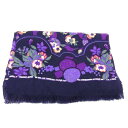 アナスイ ストール ウール チェック柄 ブランド レディース パープル ANNA SUI 【中古】