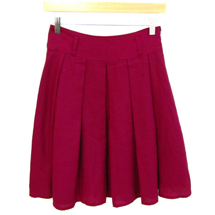 【全品39％OFFクーポン配布中】ケティ スカート ボトムス プリーツ 日本製 レディース 2サイズ パープル KETTY 【中古】(4)