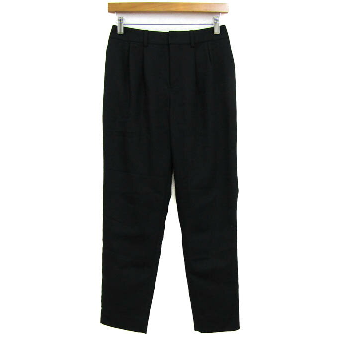 ノーリーズ パンツ ボトムス スラックス ストレッチ レディース 38サイズ ブラック NOLLEY'S 【中古】