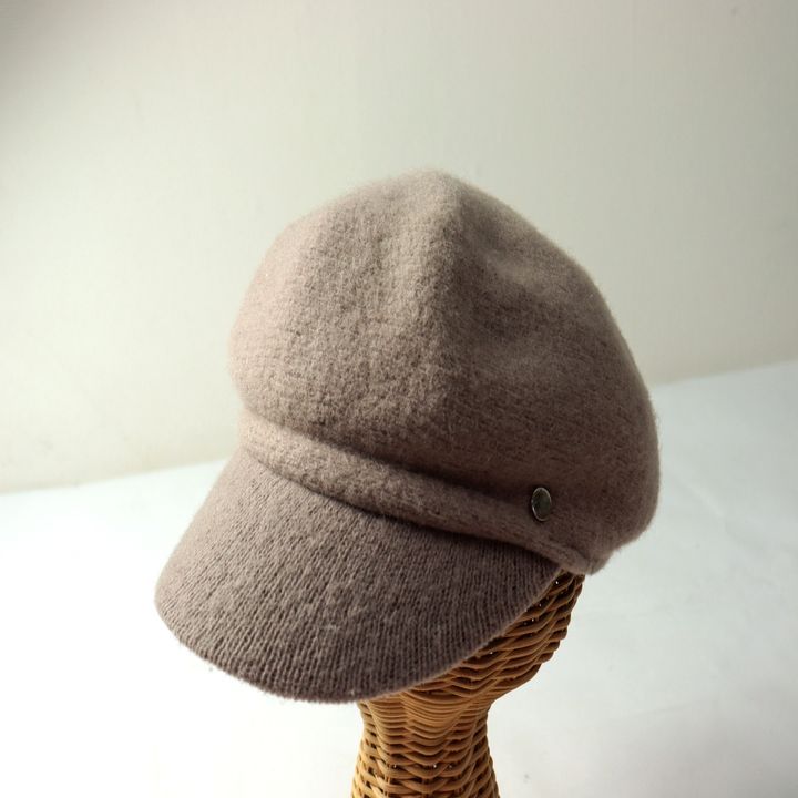 アズールバイマウジー キャスケット ウール混 帽子 ブランド レディース フリーサイズ ブラウンベージュ AZUL by moussy 【中古】