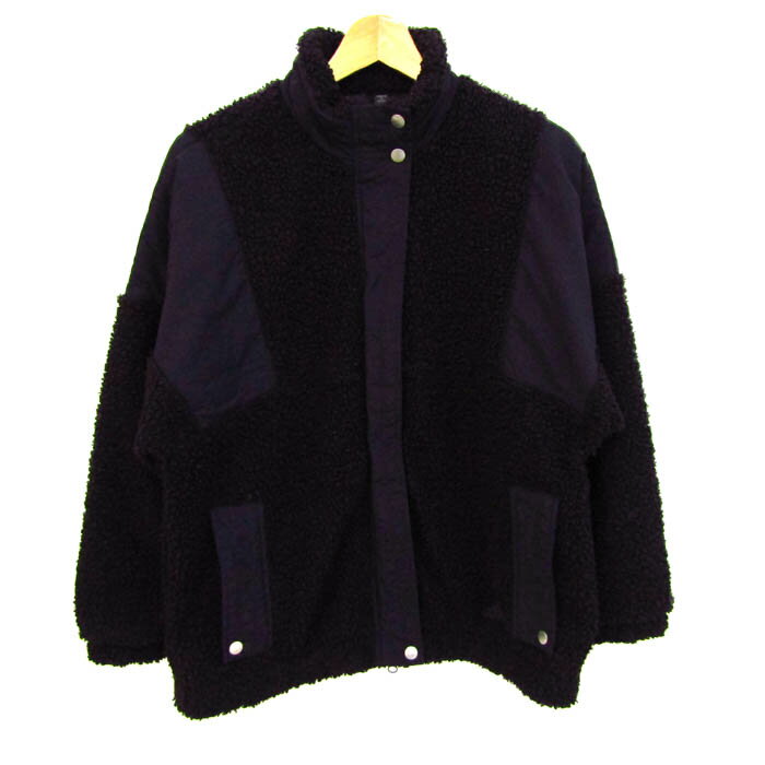 アディダス ブルゾン ジャケット アウター ボアフリース スポーツウエア メンズ Sサイズ ブラック adidas 【中古】のサムネイル