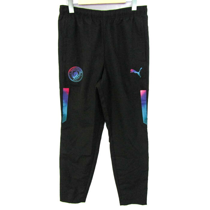 【全品39％OFFクーポン配布中】プーマ パンツ ボトムス ジャージ スポーツウエア メンズ Mサイズ ブラック PUMA 【中古】