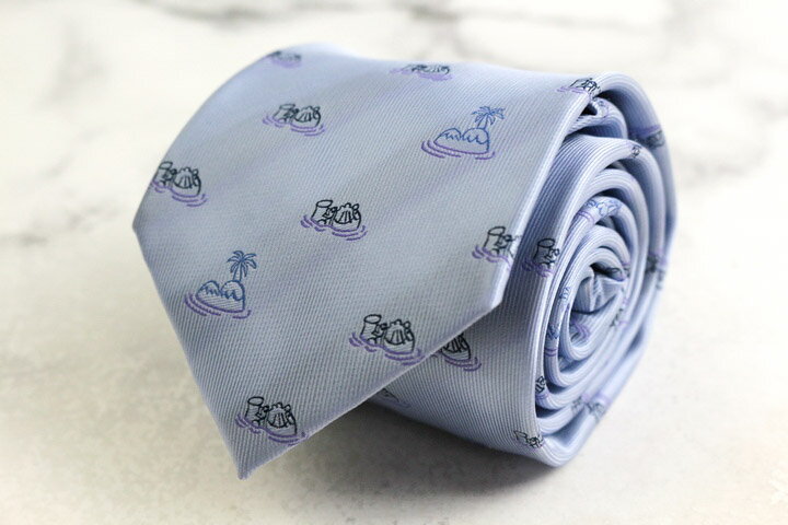 ドラえもん ブランド ネクタイ アニメ キャラクター柄 小紋柄 PO メンズ ブルー Doraemon 【中古】
