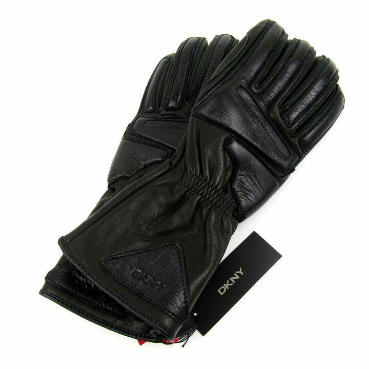 【全品39％OFFクーポン配布中】ダナキャランニューヨーク 手袋 未使用 牛革 レザー ブランド レディース ブラック DKNY DONNA KARAN NEW YORK 【中古】