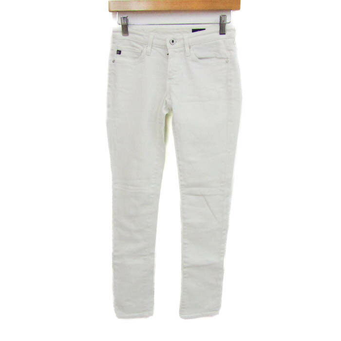 エージーアドリアーノゴールドシュミット デニムパンツ ボトムス ジーンズ レディース 23Rサイズ 白 AG..