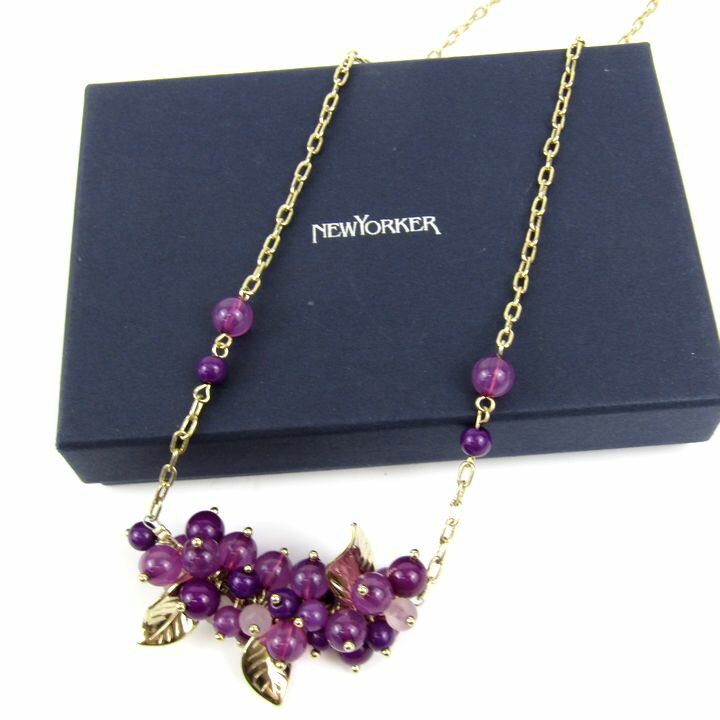 【全品39％OFFクーポン配布中】ニューヨーカー ネックレス アクセサリー ビーズ ブランド レディース ゴールド NEWYORKER 【中古】(4)