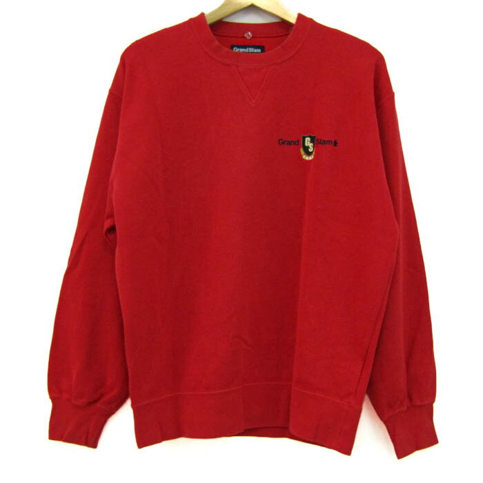 マンシングウェア スウェット トレーナー トップス グランドスラム ゴルフウエア メンズ Mサイズ レッ..
