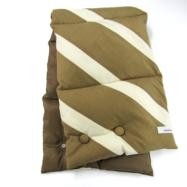 ナナミカ マフラー ティペット ツートン ブランド レディース ベージュ/ブラウン nanamica 【中古】