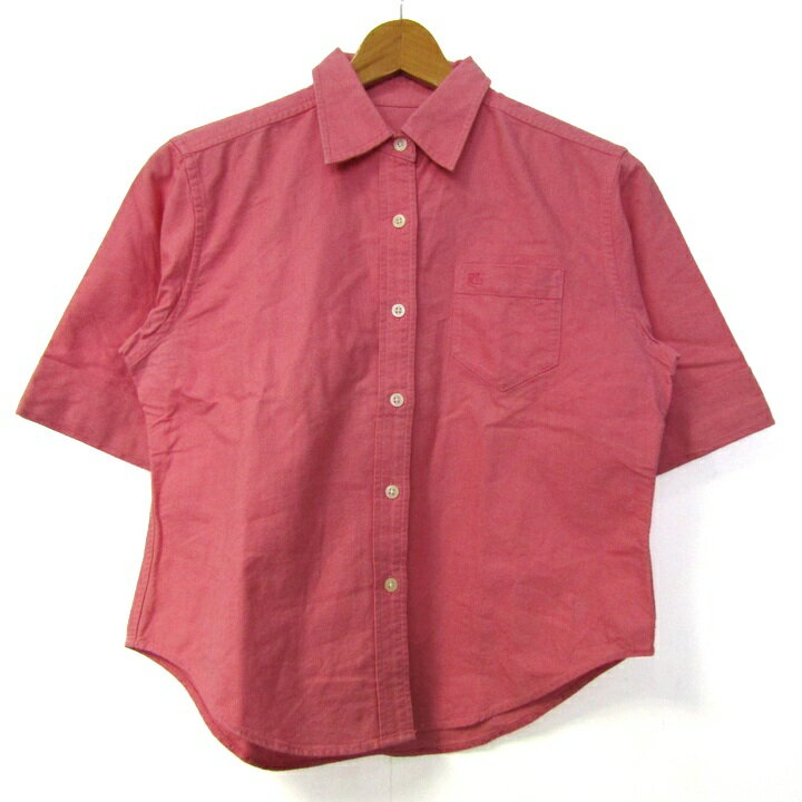 ポロジーンズ 半袖シャツ コットン100% ラルフローレン ブランド トップス レディース Mサイズ ピンク POLO JEANS 【中古】