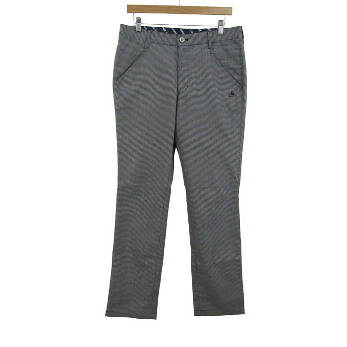 【楽天スーパーSALE 50％OFF】ルコックスポルティフ ロングパンツ ストレッチ ゴルフウエア ボトムス 黒 白 メンズ 82サイズ ブラック×ホワイト le coq sportif 【中古】 daitokka-12052786 大特価屋 パッケージ画像