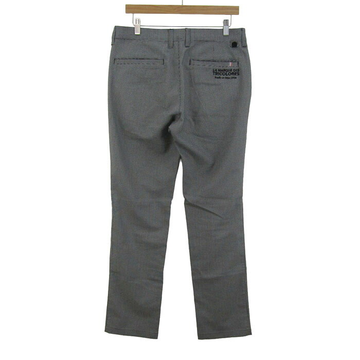 【楽天スーパーSALE 50％OFF】ルコックスポルティフ ロングパンツ ストレッチ ゴルフウエア ボトムス 黒 白 メンズ 82サイズ ブラック×ホワイト le coq sportif 【中古】 daitokka-12052786 大特価屋 サンプル画像2