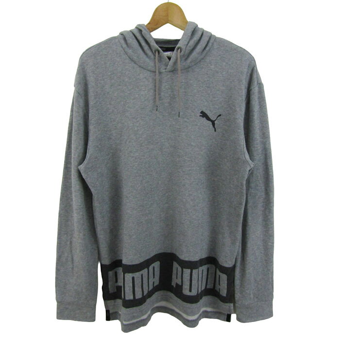 乐天商城 - プーマ パーカー 長袖 スウェット スポーツウエア トップス メンズ Mサイズ グレー PUMA 【中古】