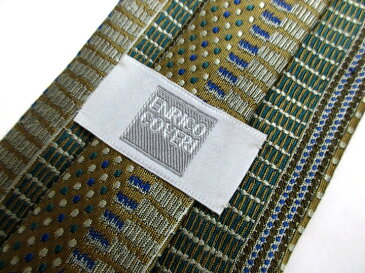 ブランド ネクタイ 【中古】ENRICO COVERI エンリコ コベリ 縦ストライプ ネクタイ 良品 メンズ プレゼント 【,r54438,】