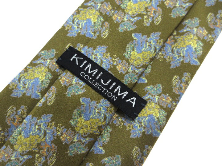 ブランド ネクタイ 【中古】KIMIJIMA COLLECTION キミジマコレクション 総柄 ネクタイ 普通 メンズ プレゼント 【,r60816,】