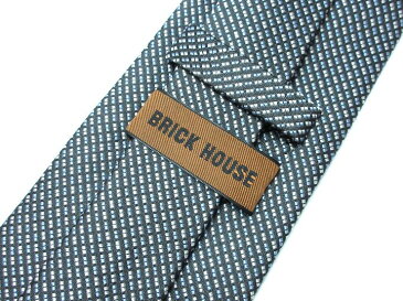 ブランド ネクタイ 【中古】BRICK HOUSE ブリックハウス 格子柄 ブランド ネクタイ 良品 メンズ プレゼント