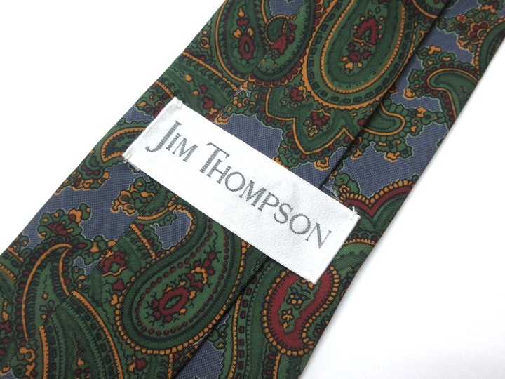 ブランド ネクタイ 【中古】JIM THOMPSON ジムトンプソン ペイズリー柄 ブランド ネクタイ 良品 メンズ プレゼント
