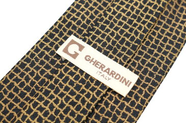 ブランド ネクタイ 【中古】GHERARDINI ゲラルディーニ 総柄 ブランド ネクタイ 良品 メンズ プレゼント ※沖縄送料別途要