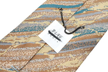 ブランド ネクタイ 【中古】JINABE Paris ジンアベ 総柄 ブランド ネクタイ 良品 メンズ プレゼント ※沖縄送料別途要