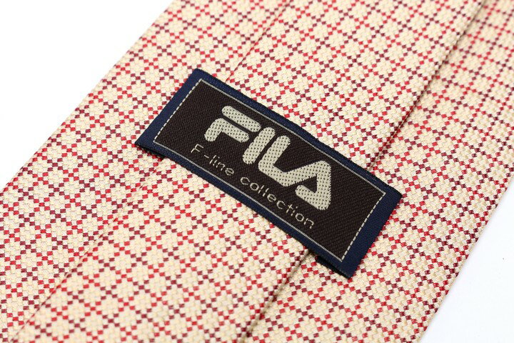 FILA フィラ 格子柄 ブランド 古着 ネクタイ 【中古】 良品 メンズ プレゼント ※沖縄送料別途要