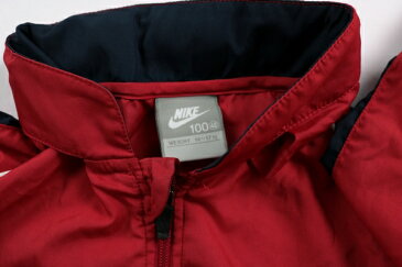 ナイキ NIKE 100サイズ ワンポイント ジャンパー アウター ジャケット スポカジ 男の子 子供服 キッズ レッド ブランド古着 【中古】