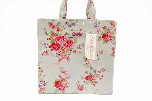 キャスキッドソン Cath Kidston ハンドバッグ 子供 キッズ 花柄 ホワイト ピンク PVC レディース ブランド 【中古】【新品未使用】