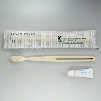 こだわりエコシリーズ ハブラシR-3AR3g エコホワイト先細カット　【入数1,500本】　ホテルアメニティ　使い捨てハブラシ　国産　温泉施設　防災用品　お米のハブラシ￥26840　1個￥17.9(税込) プラスチックの使用量を25%削減し...