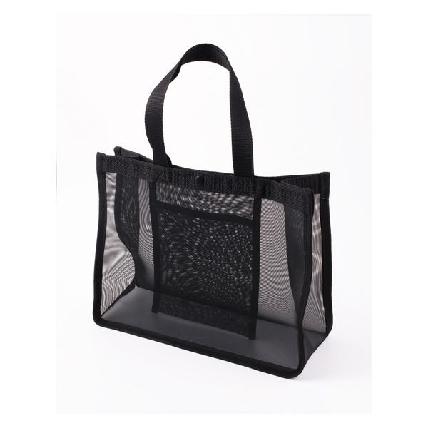 メッシュバッグ（ブラック）サイズ：328×240×12mm内ポケットサイズ：160×20mm材質：ポリエステル100％..
