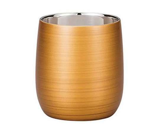 【漆磨(シーマ) カップ】 二重だるまパール(金)