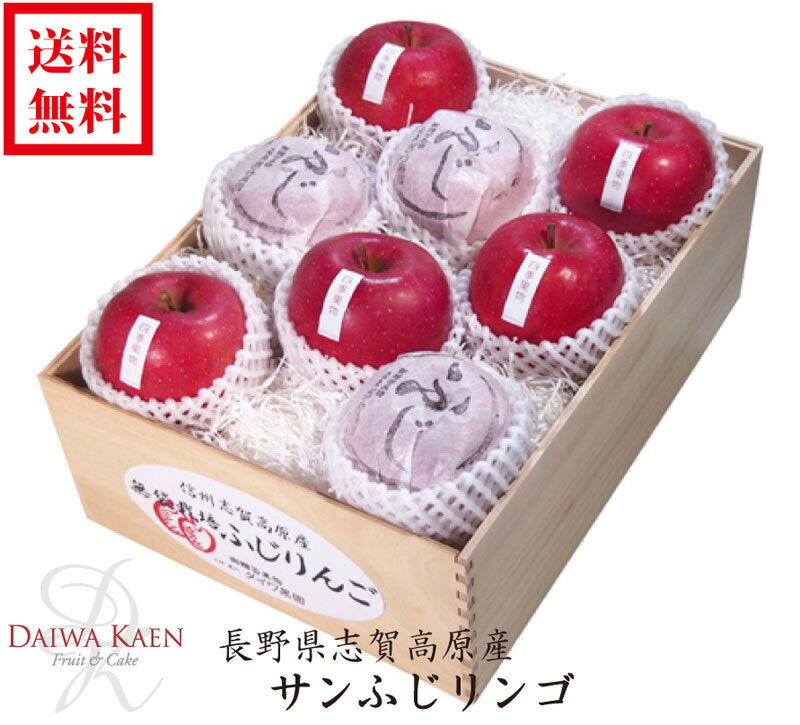 送料無料 お歳暮 サンふじ りんご 長野産 志賀高原 化粧箱 高級 フルーツ 高糖度 果物 ギフト 自家用 ..