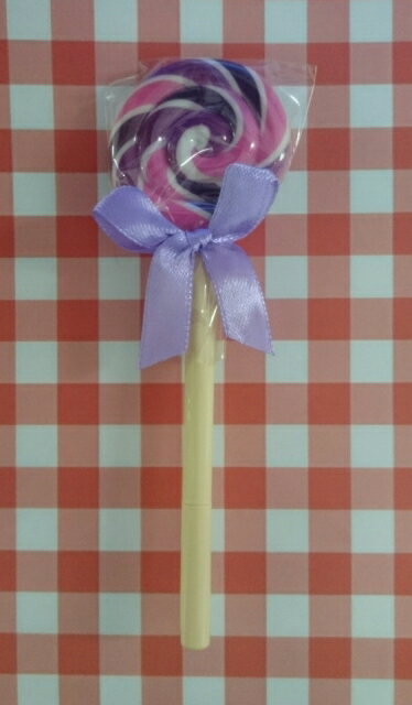 【プチギフト】ロリポップペン パープル&ピンク ロリポップボールペン プチギフト キャンディーペン 結婚式 二次会 退職 お礼 ギフト お返し ばらまき 販促 ...