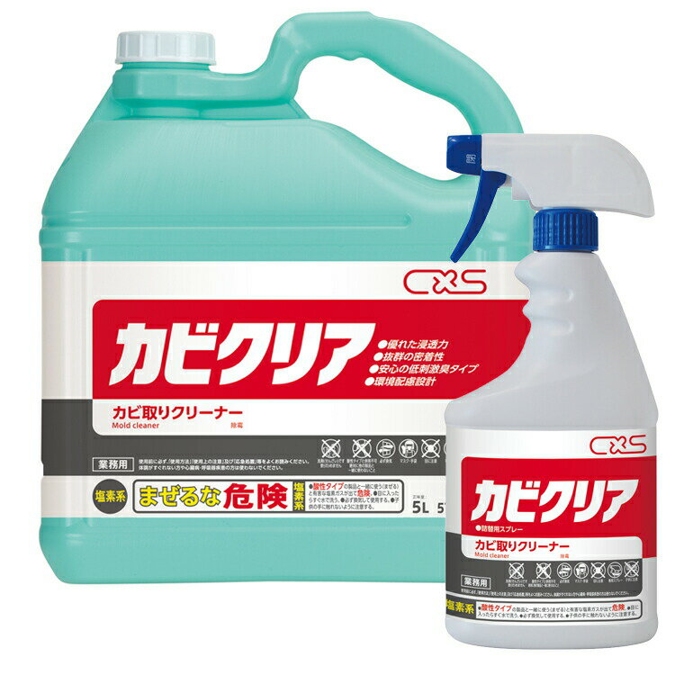 シーバイエス カビ取り剤 カビクリア 5L 浴室 カビ取り スポーツ施設 医療施設