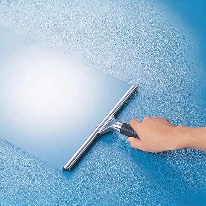 【窓そうじ用水切り】ステンプロワイパー 35cm (テラモト CL-509-135-0) (ガラス 清掃 スクイジー 掃除 高所)