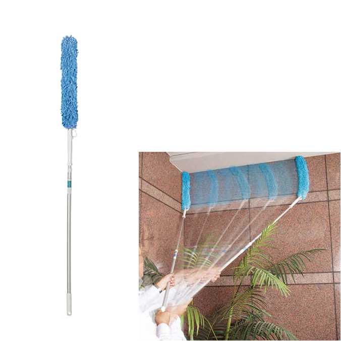 【ホコリ取り】 EFフェンシングスィーパー伸縮 (テラモト CL-738-100-0) (お掃除 清掃 ハタキ マイクロファイバー)