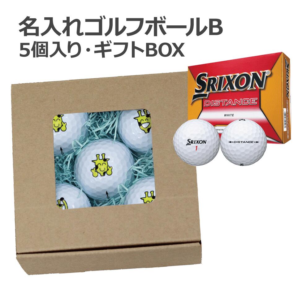 名入れゴルフボールB（SRIXON DISTANCE）5個入り・ギフトBOX 