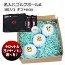 名入れゴルフボールA（SRIXON Z-STAR XV）3個入り・ギフトBOX【名入れ無料】【データ入稿対応】【父の日ギフト】【スリクソン】 [d] その1