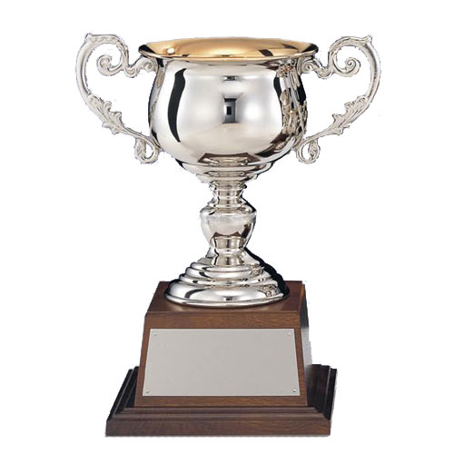 優勝カップ：真鍮製シルバーカップ(高さ275x口径130mm)DC1427-C