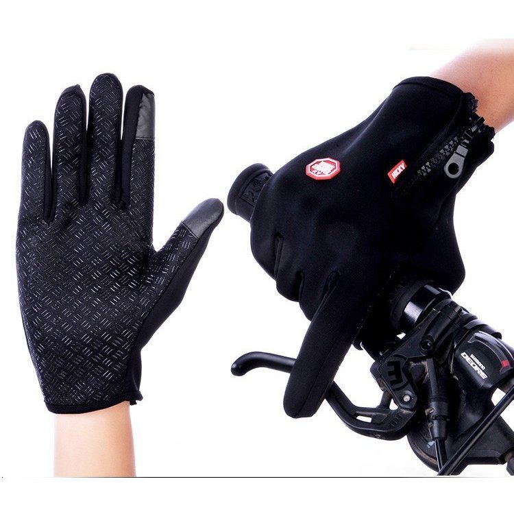 手袋 グローブ 防寒防風防雨 DIY 作業用 スマホ タッチパネル対応 MLサイズ ブラック