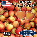 予約 アメリカンチェリー レイニアチェリー ワシントン州産 大粒 1kg 高級アメリカンチェリー レイニア 【6月20日〜8月9日の出荷予定】 00013KD