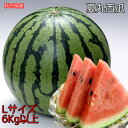 すいか スイカ 秋田県産 夏丸 西瓜 秀クラス Lサイズ 6kg 常温便 送料無料 お試し 秋田県 西瓜 すいか あきた夏丸 大玉 西瓜 ギフト お中元 クール便送料必要