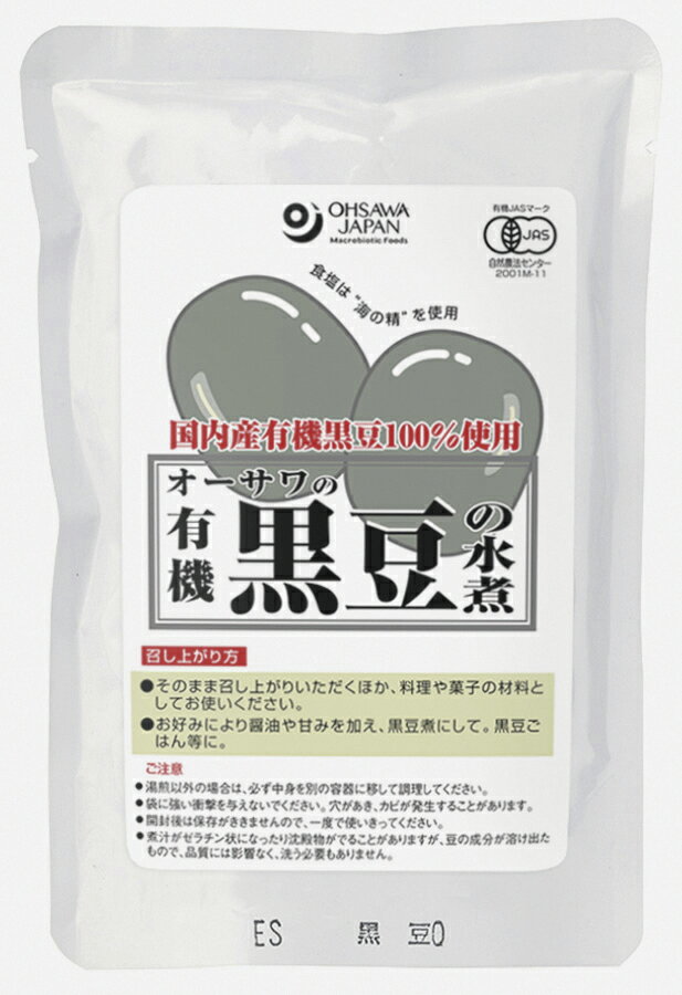 オーサワの有機黒豆の水煮 230g(固形量140g) ×1個