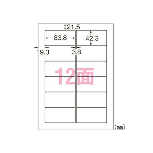 エーワン ラベルシール レーザー 光沢フィルム 透明 A4 12面 10シート 31581＼着後レビューでプレゼント有！／