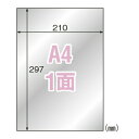 ヒサゴ 屋外用ラベル シルバーフィルム A4 1面 6シート KLPS862S 耐水 耐光 強粘着