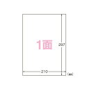 エーワン 屋外でも使えるラベル 光沢透明 A4 ノーカット 10シート 31032