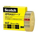 スリーエム 透明両面テープ18mm665-1-18
