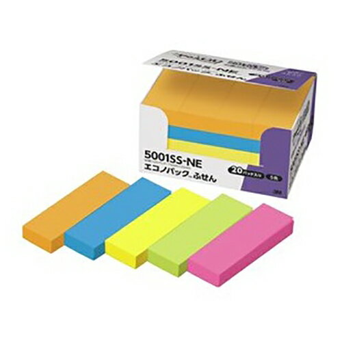 スリーエム ポストイット強粘着エコノパック混色5001SS-NE