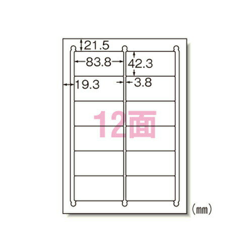 エーワン ラベルシール レーザー A4 角丸 12面 100シート 66312＼着後レビューでプレゼント有！／